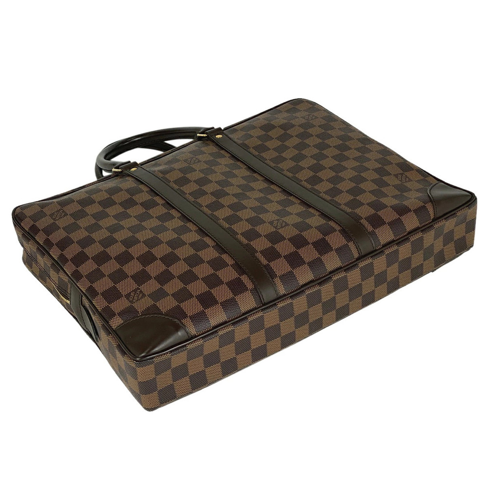 Louis Vuitton Business documents Bag Voyage Damier Brown Porte